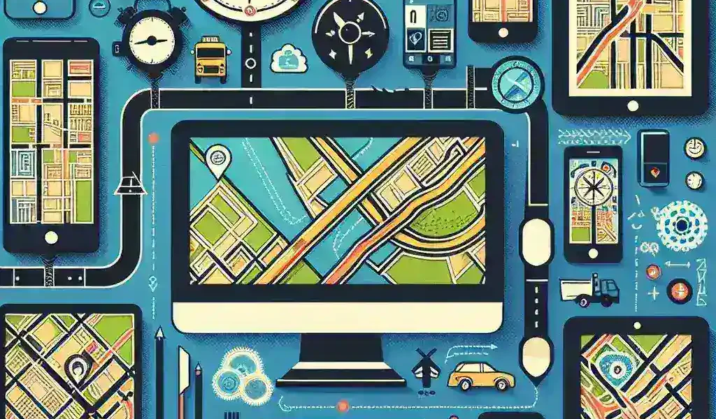 "Vista de pantalla de una aplicación de navegación alternativa a Google Maps, mostrando funciones únicas como rutas personalizadas, información en tiempo real y mapas offline, destacando su interfaz intuitiva y opciones de personalización para usuarios."