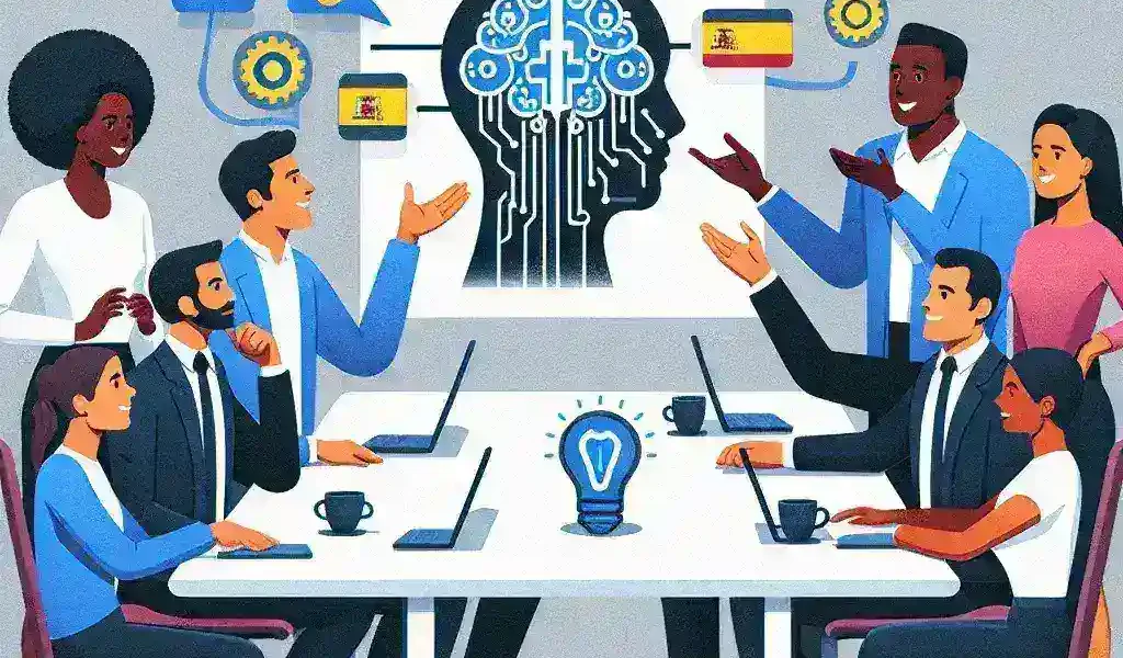 "Image illustrating cost reduction in token-based systems, highlighting the acceleration of AI projects in Spanish companies as discussed in the article 'La reducción de coste por token acelera proyectos de IA en empresas españolas.'"