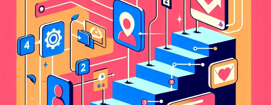 "Guía paso a paso para crear una cuenta de empresa en Facebook, ilustración de una computadora mostrando el proceso de registro en la plataforma de redes sociales."